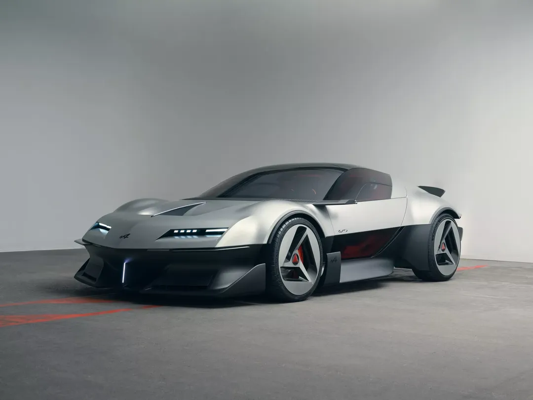 Alpine A310 Vision — przód, 3/4, studio