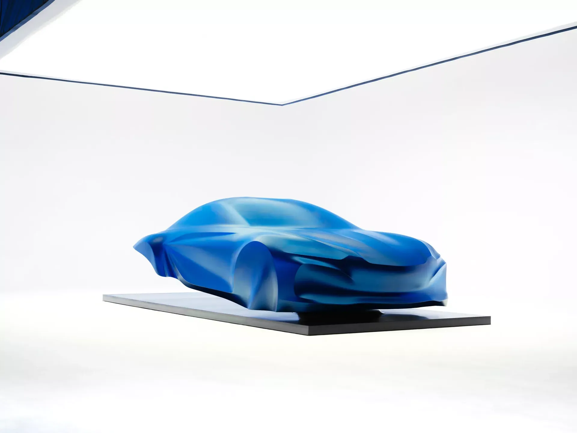 Alpine A110 — rzeźba, przód, jasne tło