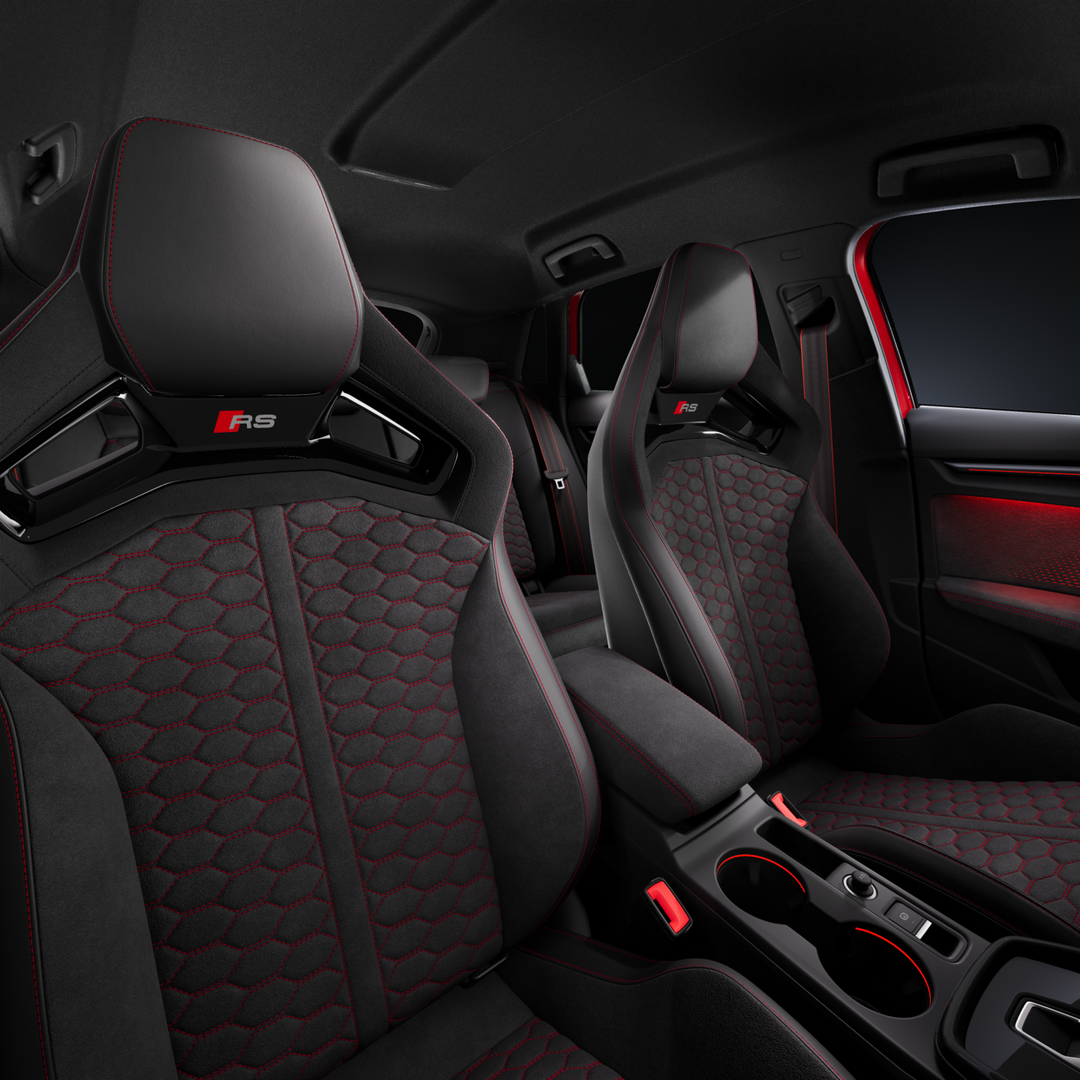 Audi A3 — sportowe fotele RS, wnętrze kabiny