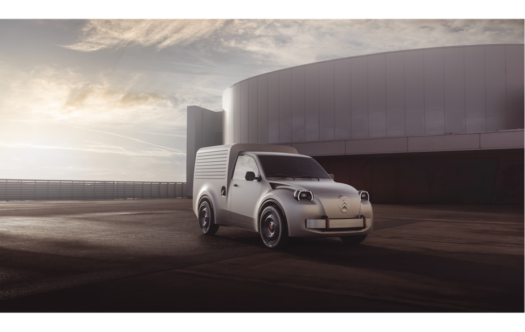 Citroën 2 CV Fourgonnette — przód, koncept miejski