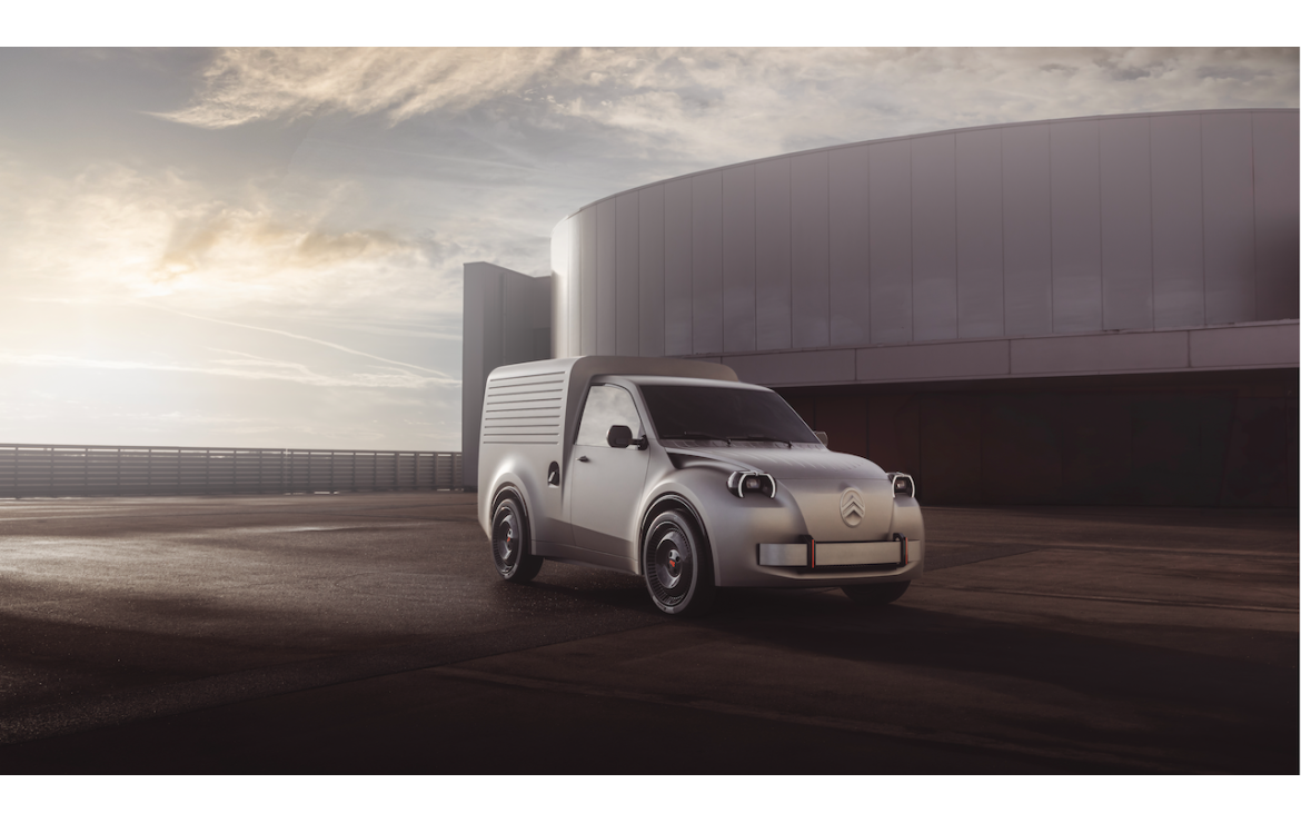 Citroën 2 CV Fourgonnette — przód, koncept miejski