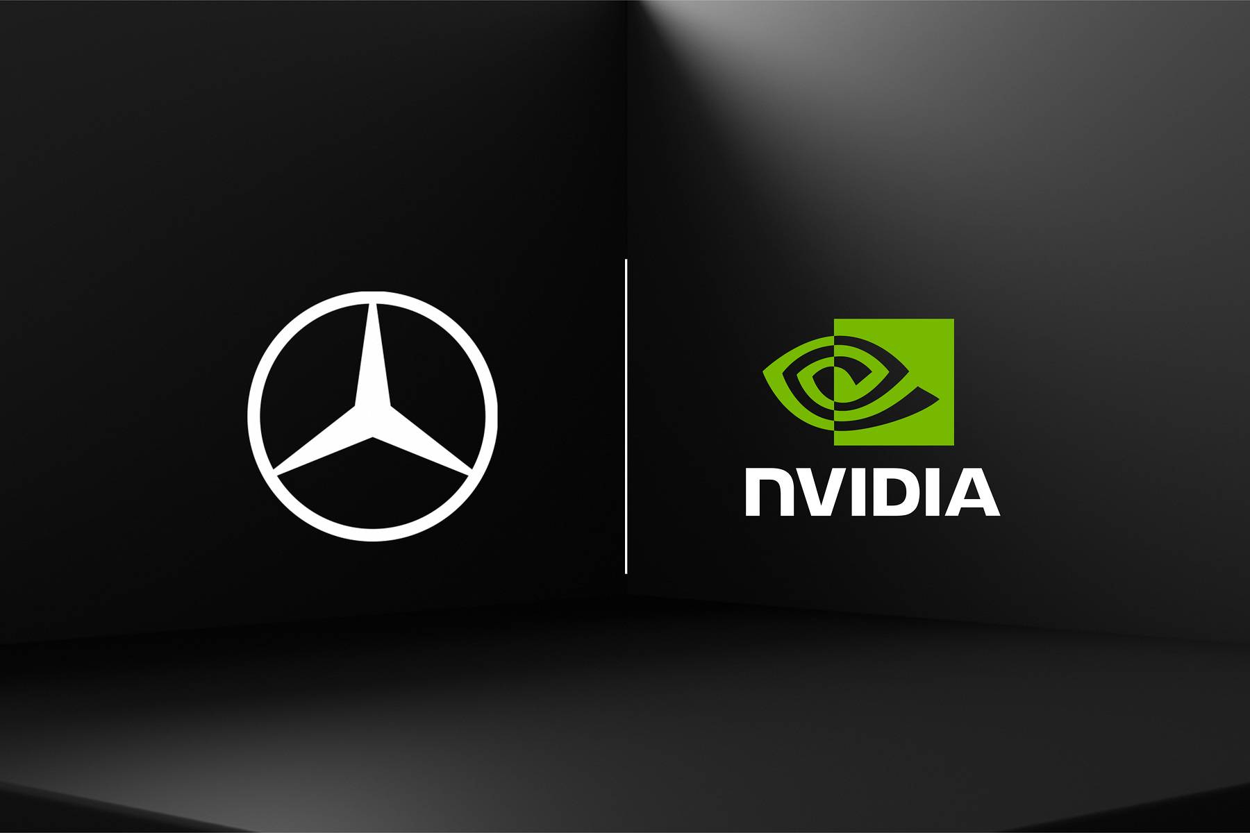 Mercedes-Benz i NVIDIA — loga firmowe