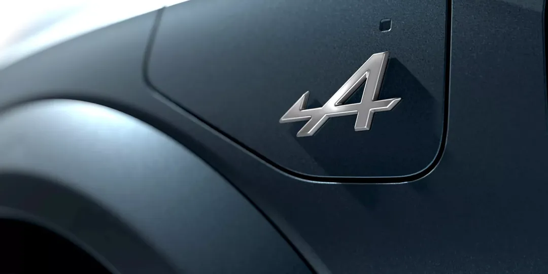 Alpine A290 Collection — detal, emblemat '4'