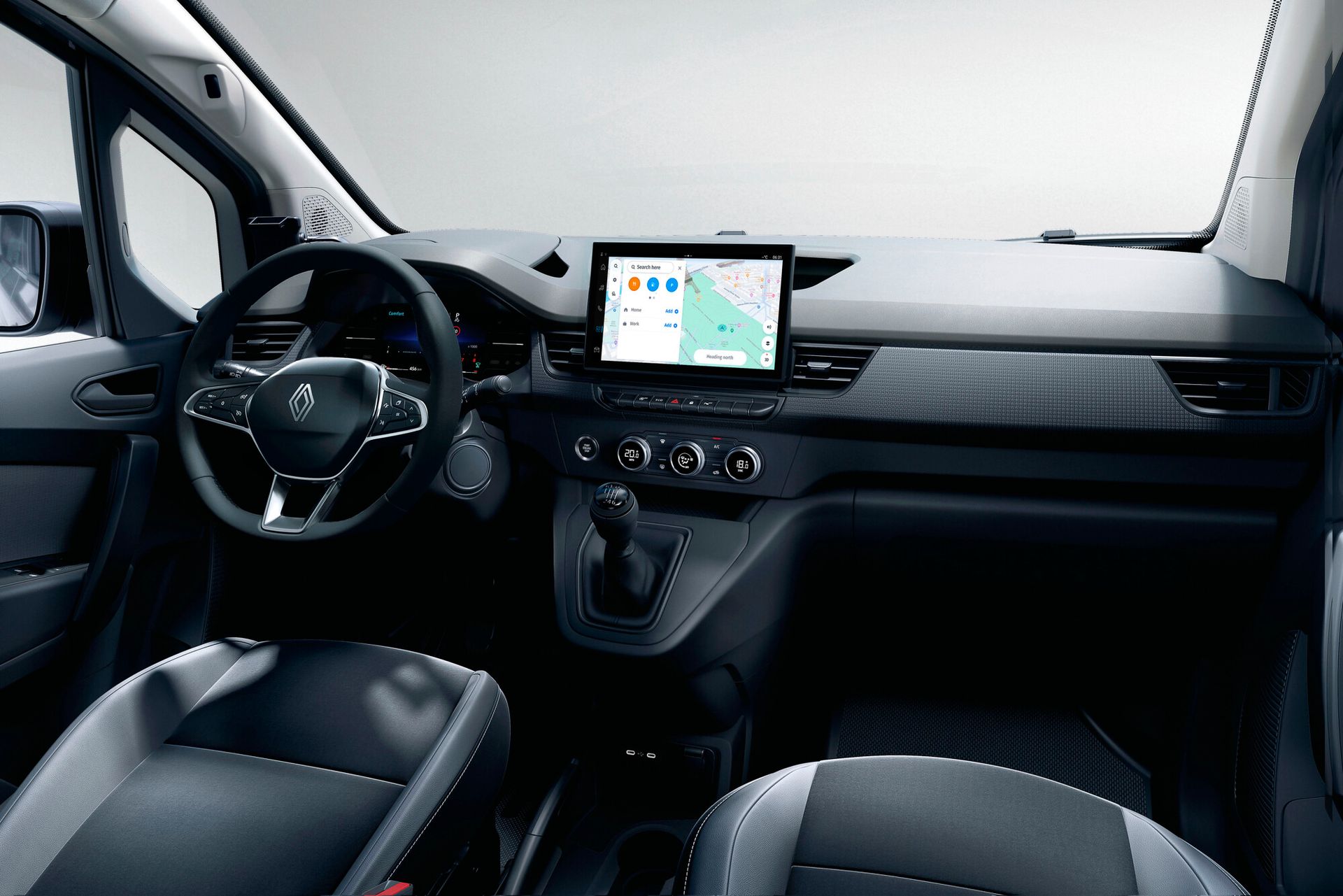 Renault Kangoo E-Tech — wnętrze, kokpit