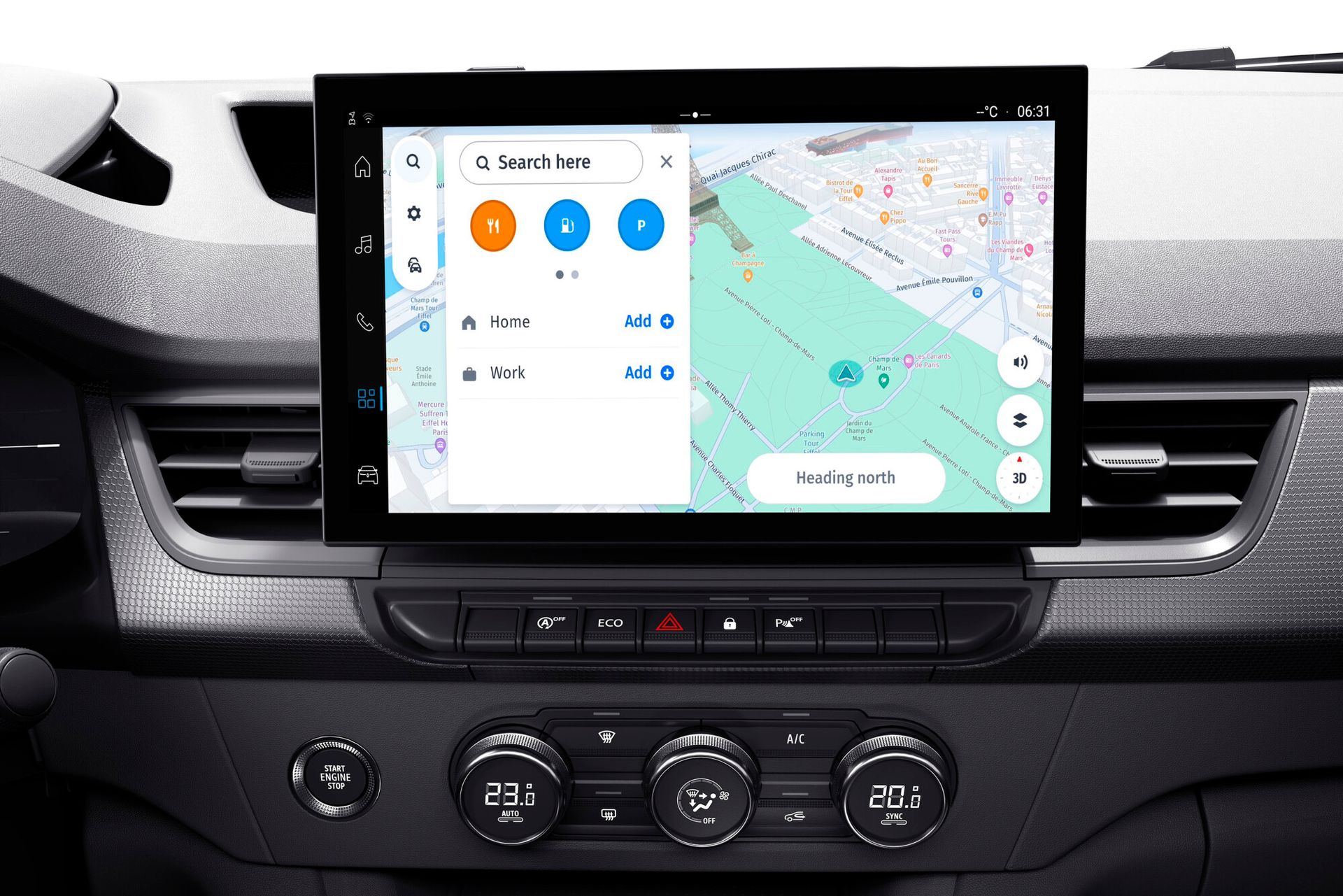 Renault Kangoo E-Tech — detale, ekran multimedialny