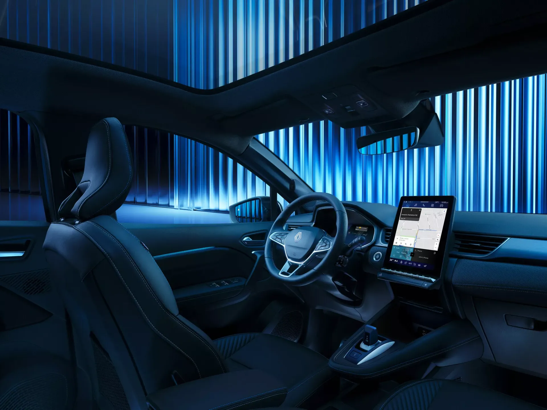 Renault Symbioz — wnętrze, bagażnik i przestrzeńładunkowa