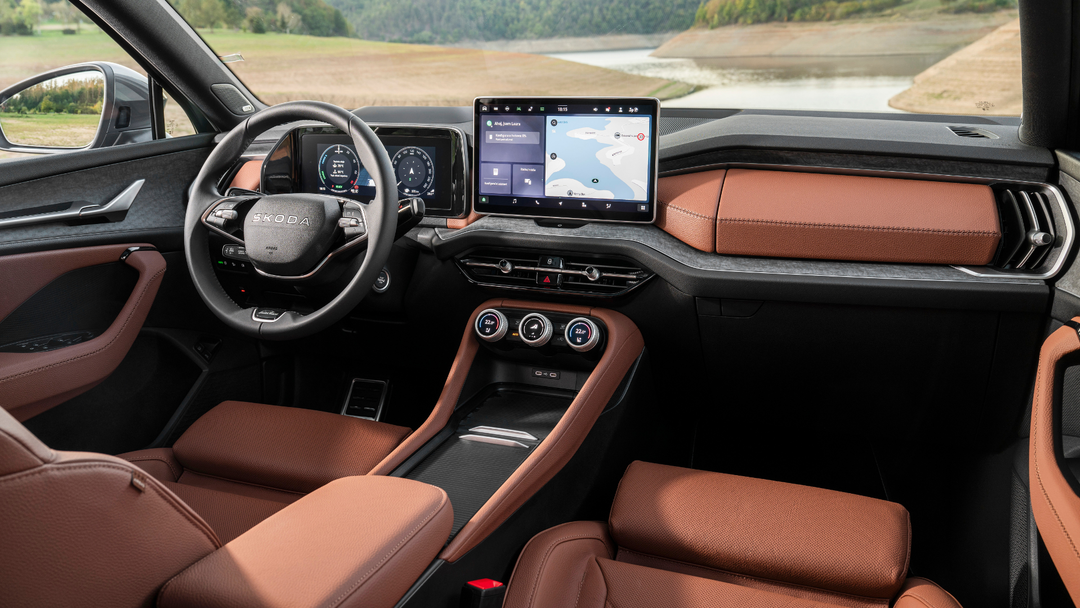 Škoda Kodiaq — wnętrze, kokpit