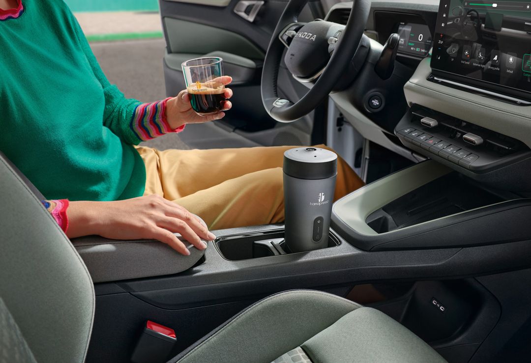 Škoda Epiq — wnętrze, detale kokpitu