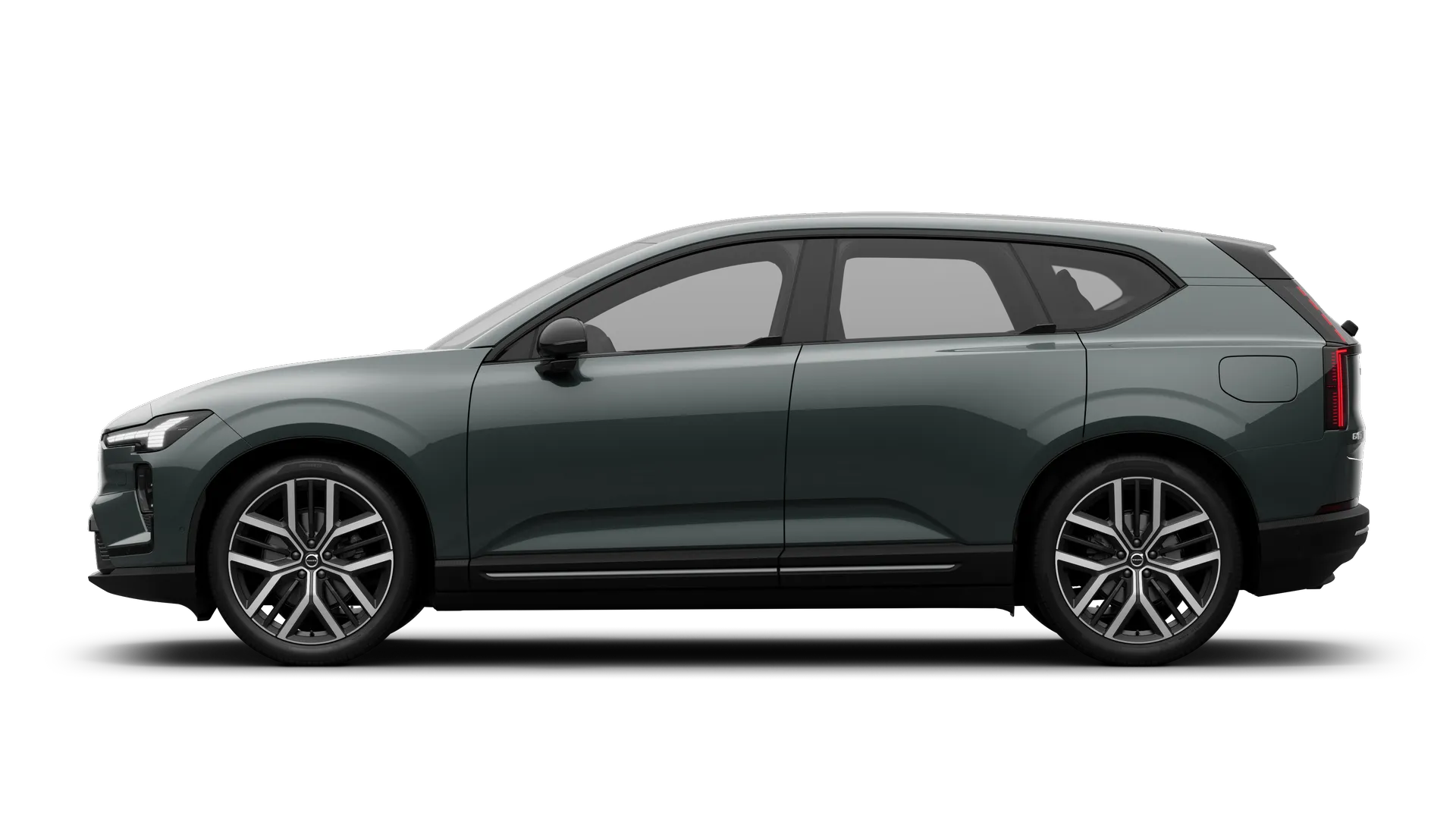 Volvo XC60 — bok, ciemny zielony