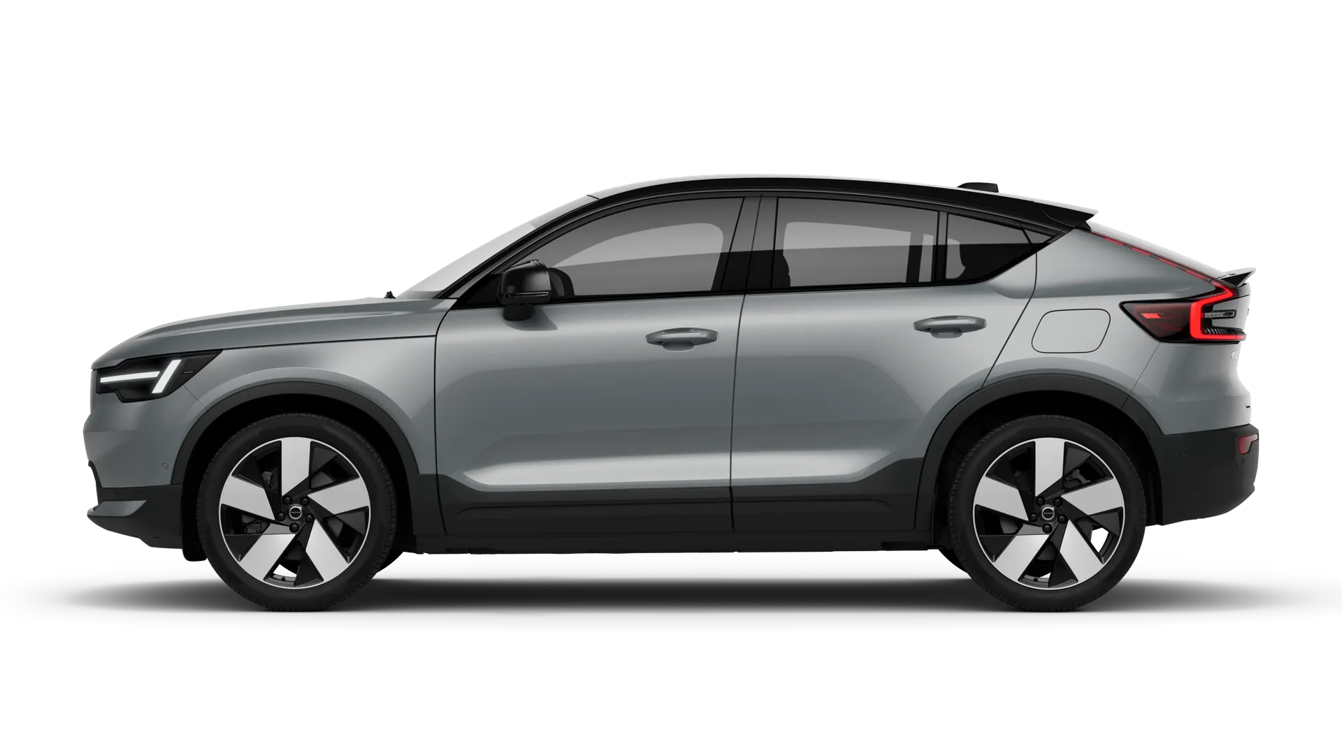 Volvo C40 — bok, szary